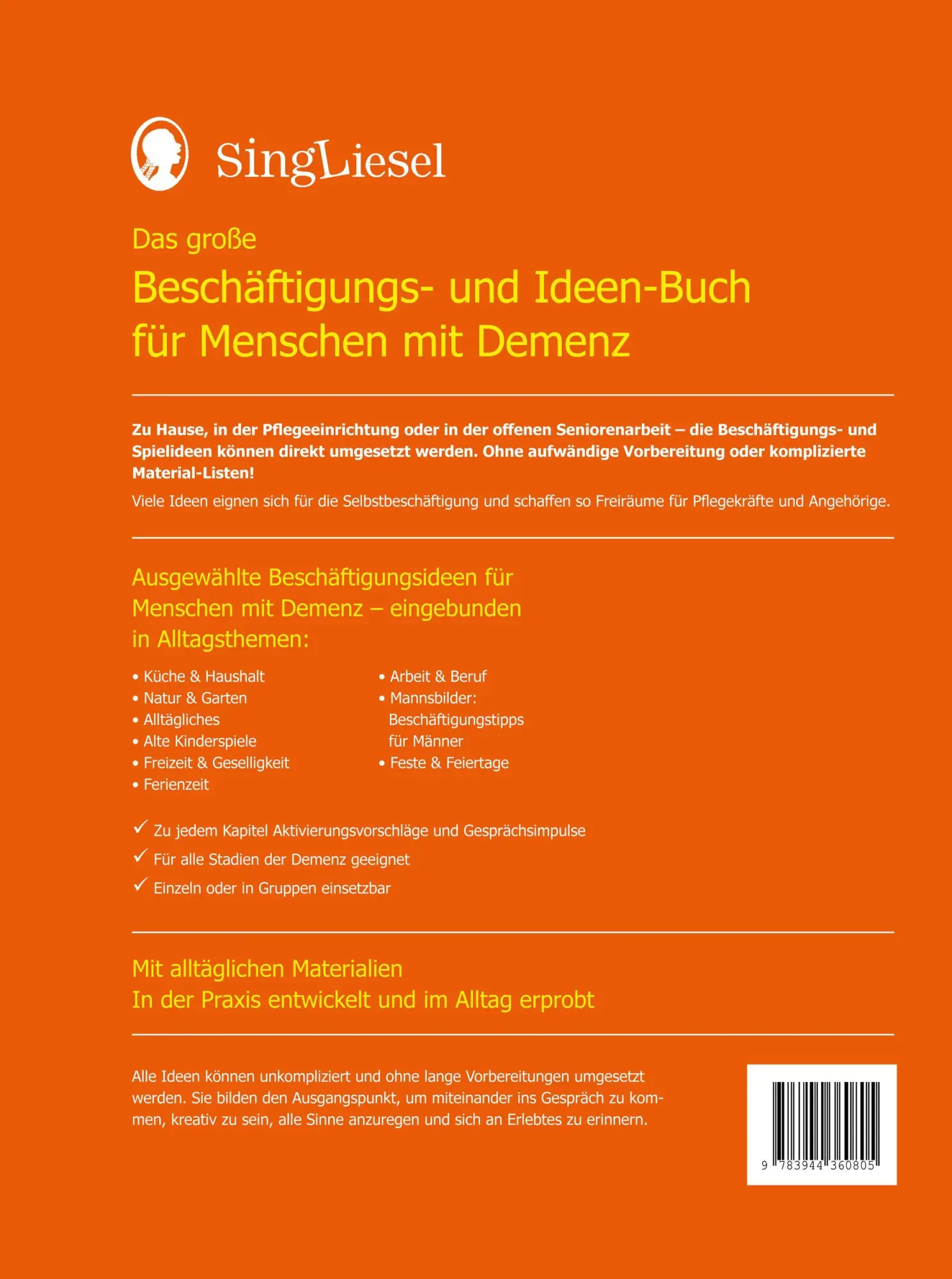 Bild: 9783944360805 | Das große Beschäftigungsbuch für Menschen mit Demenz | Linus Paul