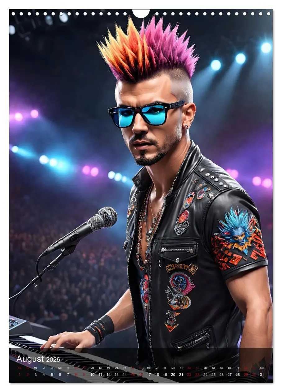 Bild: 9783516290905 | Rockstars - Live on Stage (Wandkalender 2026 DIN A3 hoch), CALVENDO...