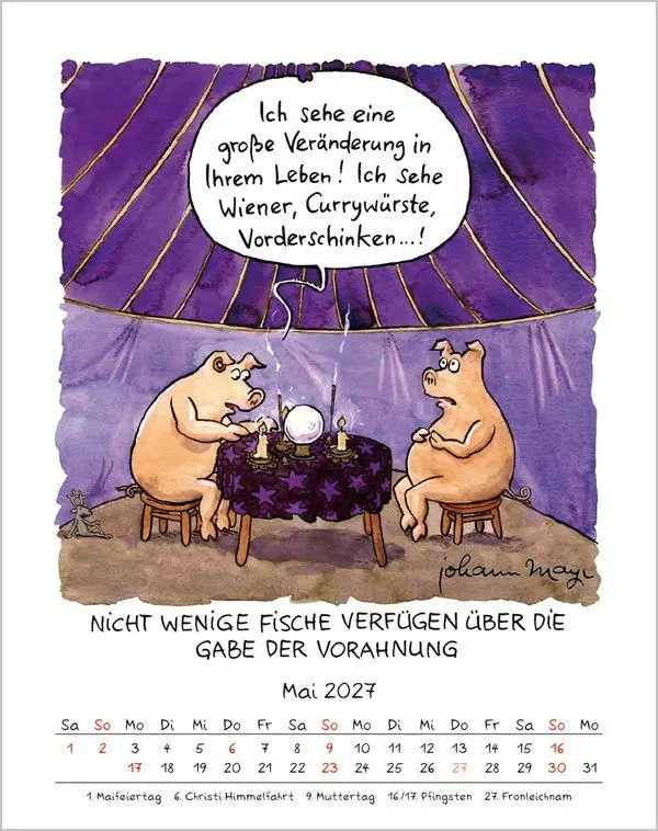 Bild: 9783819300905 | Fische 2027 | Verlag Korsch | Kalender | Spiralbindung | 13 S. | 2027