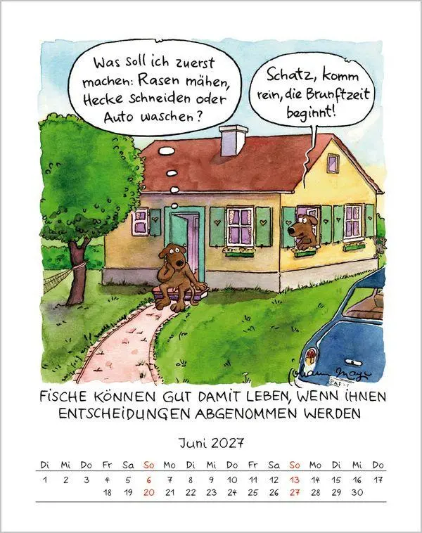 Bild: 9783819300905 | Fische 2027 | Verlag Korsch | Kalender | Spiralbindung | 13 S. | 2027