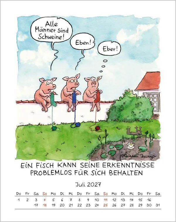 Bild: 9783819300905 | Fische 2027 | Verlag Korsch | Kalender | Spiralbindung | 13 S. | 2027