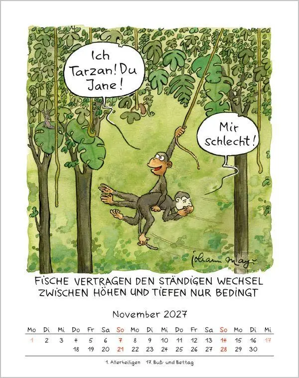 Bild: 9783819300905 | Fische 2027 | Verlag Korsch | Kalender | Spiralbindung | 13 S. | 2027