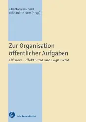 Cover: 9783847400905 | Zur Organisation öffentlicher Aufgaben | Christoph Reichard | Buch