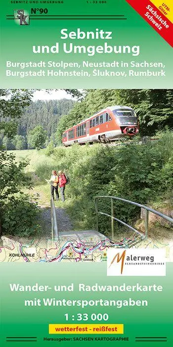 Sebnitz und Umgebung 1 : 33 000