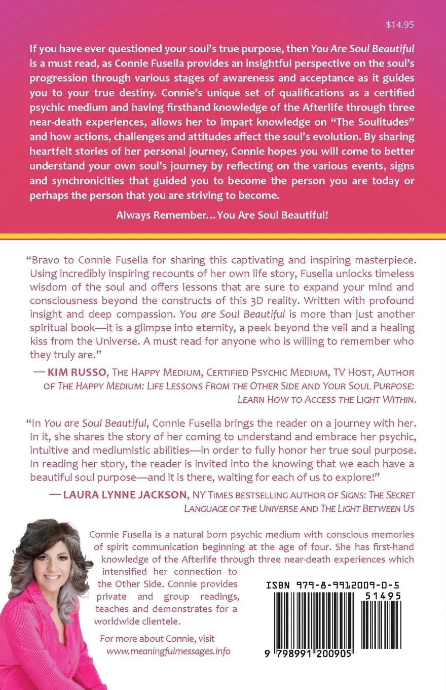 Rückseite: 9798991200905 | You Are Soul Beautiful | Connie Fusella | Taschenbuch | Englisch