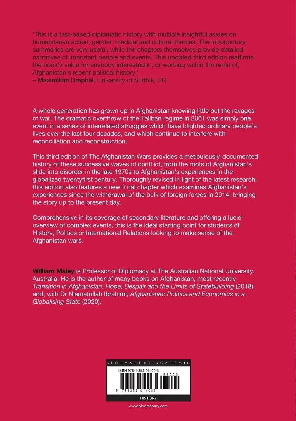 Rückseite: 9781352011005 | The Afghanistan Wars | William Maley | Taschenbuch | Englisch | 2020