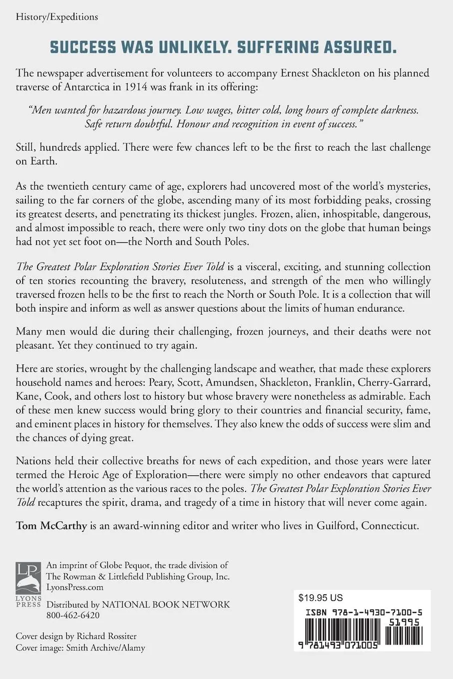 Rückseite: 9781493071005 | The Greatest Polar Exploration Stories Ever Told | Tom McCarthy | Buch