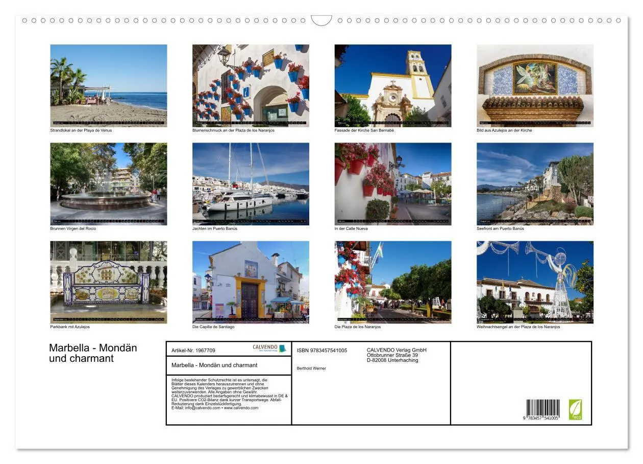 Bild: 9783457541005 | Marbella - Mondän und charmant (Wandkalender 2026 DIN A2 quer),...