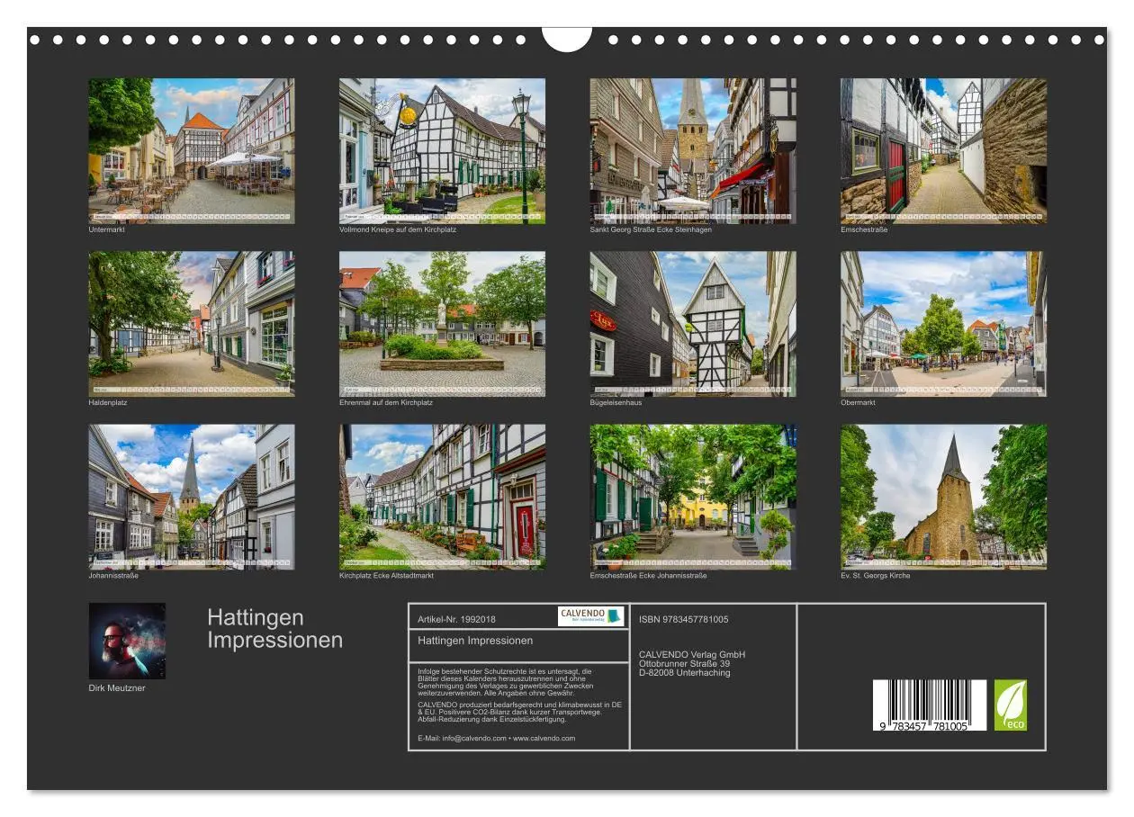 Bild: 9783457781005 | Hattingen Impressionen (Wandkalender 2026 DIN A3 quer), CALVENDO...