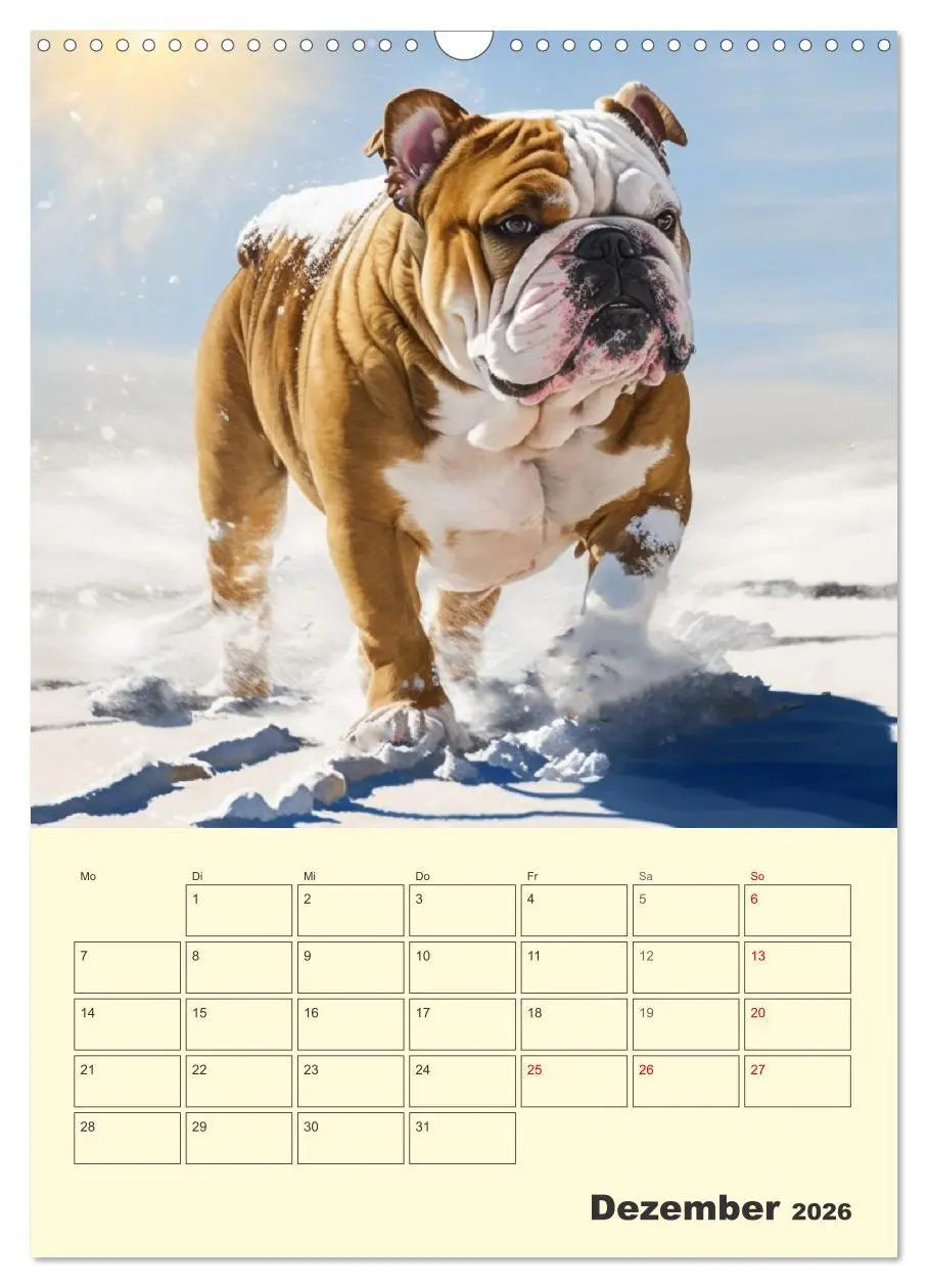 Bild: 9783516321005 | English Bulldogs. Fröhliche Dickköpfe mit Charakter (Wandkalender...