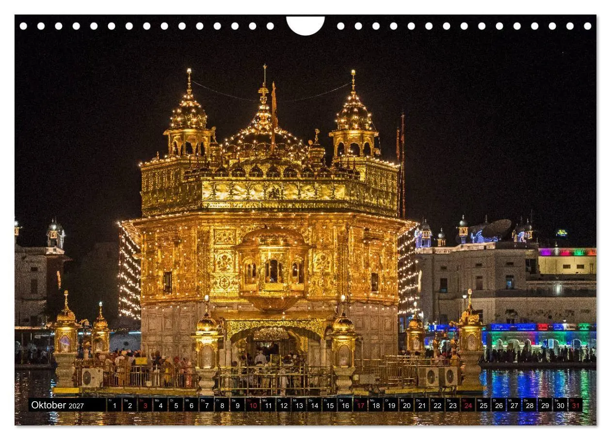 Bild: 9783569721005 | Amritsar - Der goldene Tempel (Wandkalender 2027 DIN A4 quer),...