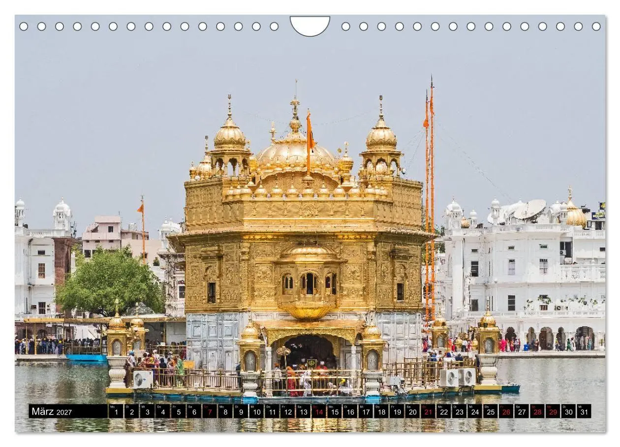 Bild: 9783569721005 | Amritsar - Der goldene Tempel (Wandkalender 2027 DIN A4 quer),...