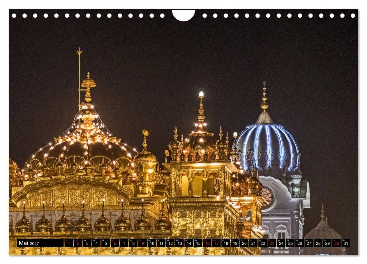 Bild: 9783569721005 | Amritsar - Der goldene Tempel (Wandkalender 2027 DIN A4 quer),...