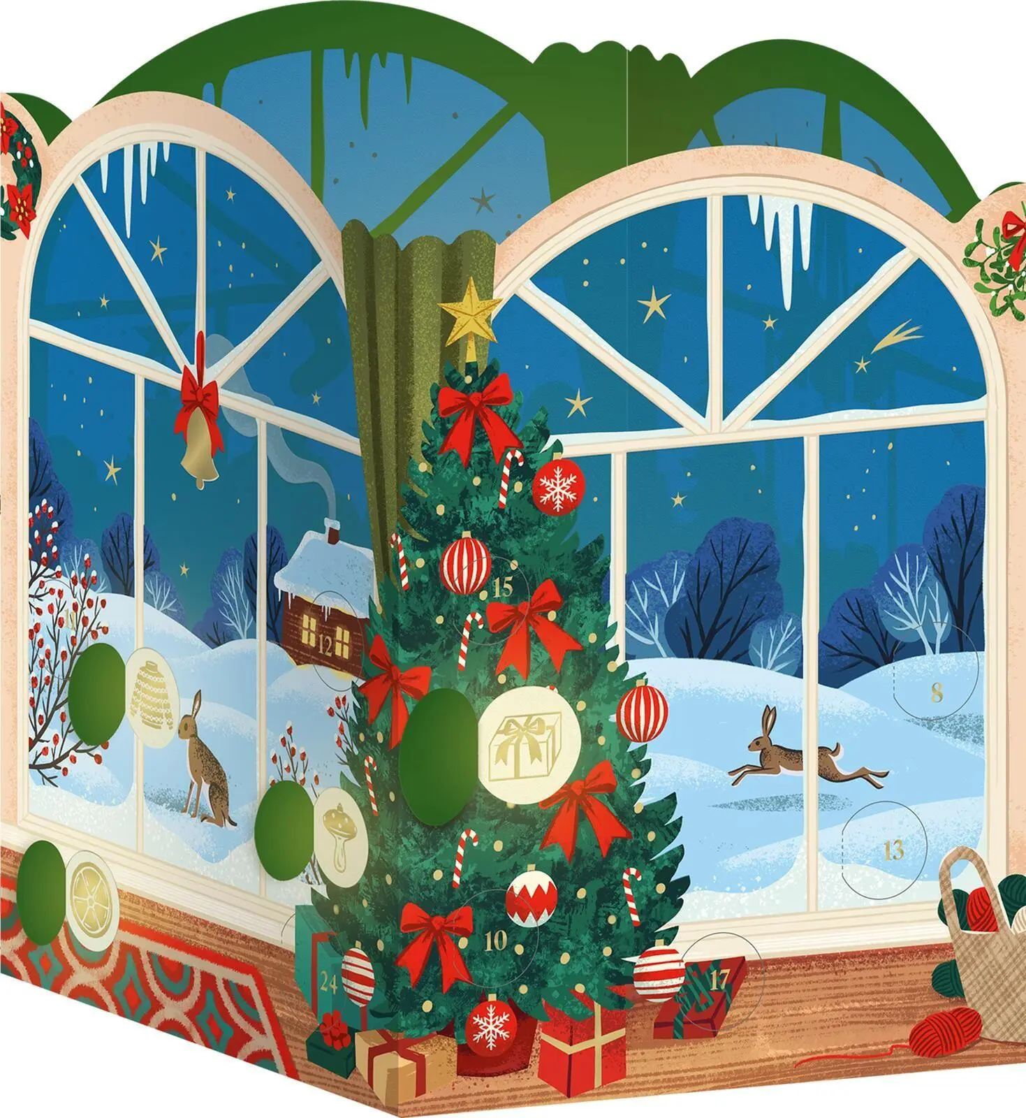 Bild: 4014489141105 | Windlicht-Adventskalender Lichterglanz | Olga Kawa | Kalender | 4 S.