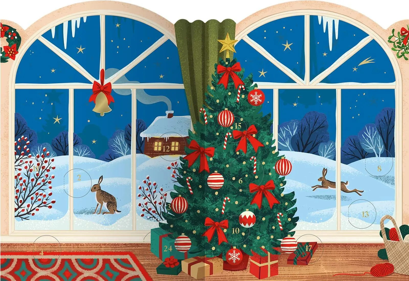 Bild: 4014489141105 | Windlicht-Adventskalender Lichterglanz | Olga Kawa | Kalender | 4 S.