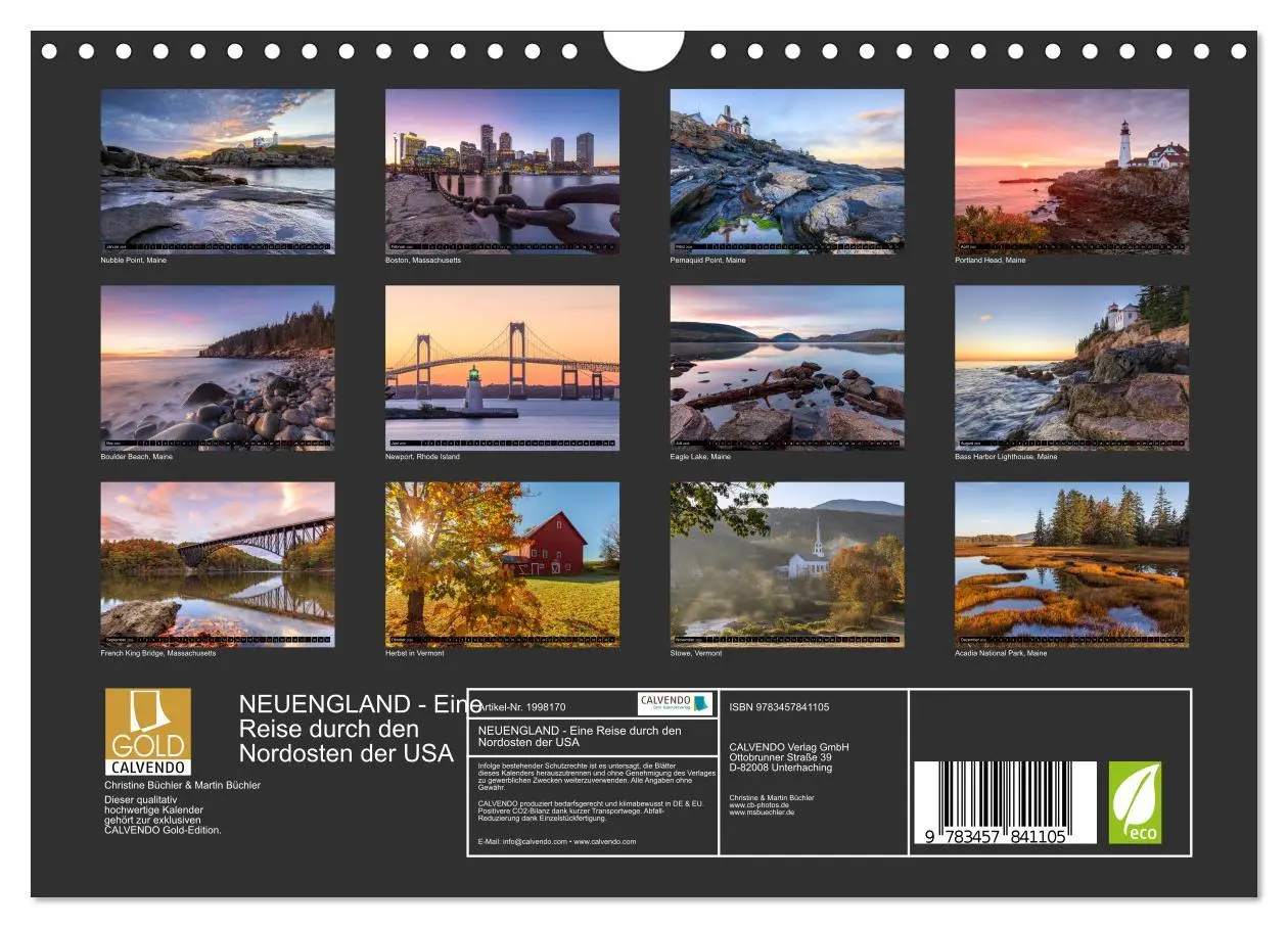 Bild: 9783457841105 | NEUENGLAND - Eine Reise durch den Nordosten der USA (Wandkalender...