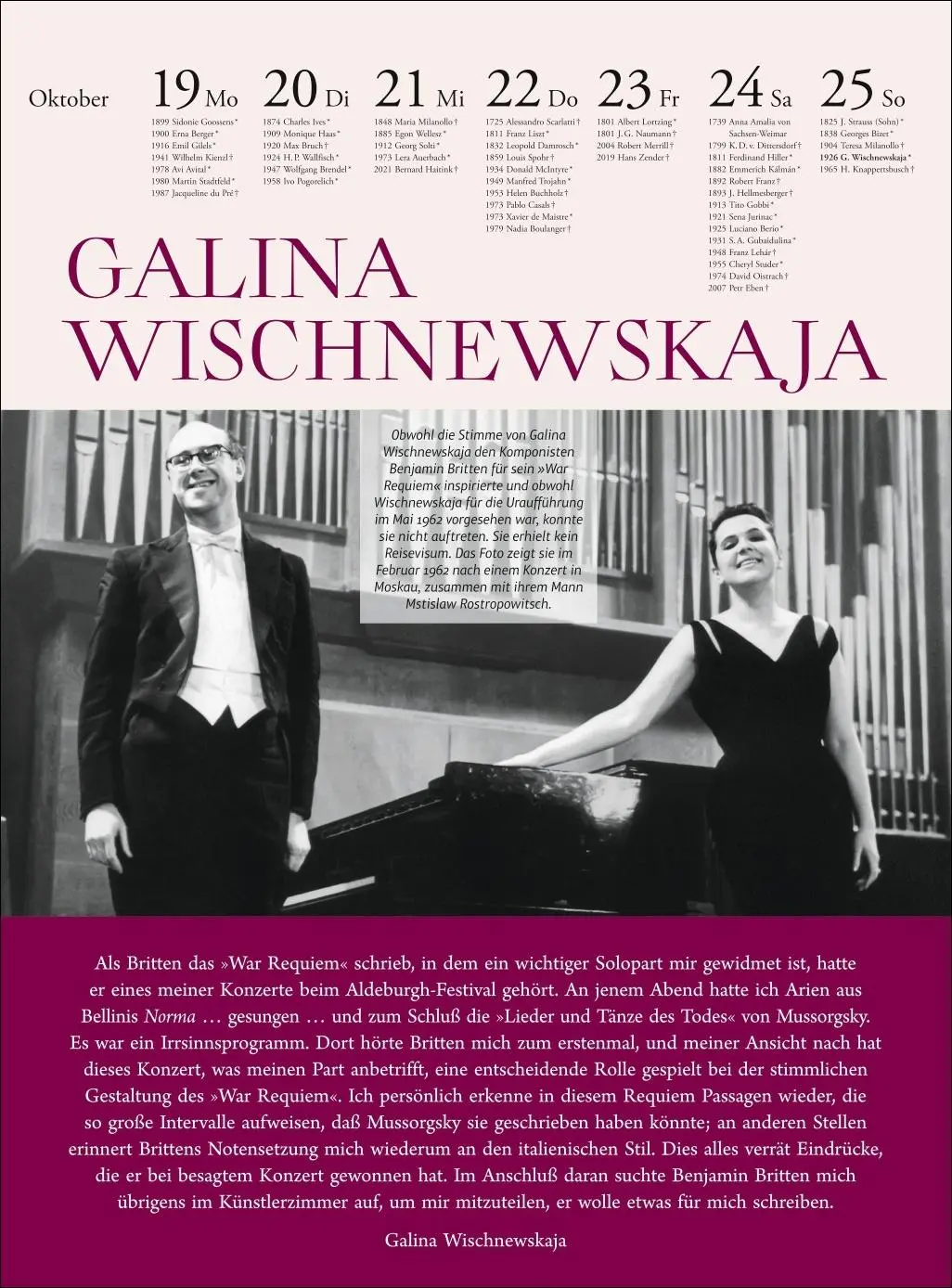 Bild: 9783840041105 | Der Musik Kalender Wochenkalender 2026 | Melanie Unseld | Kalender