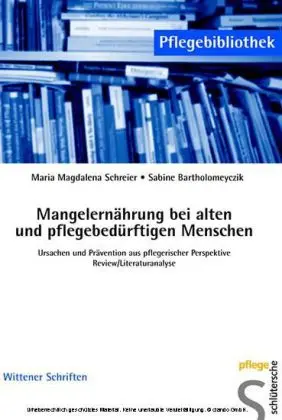 Cover: 9783899931105 | Mangelernährung bei alten und pflegebedürftigen Menschen | Taschenbuch