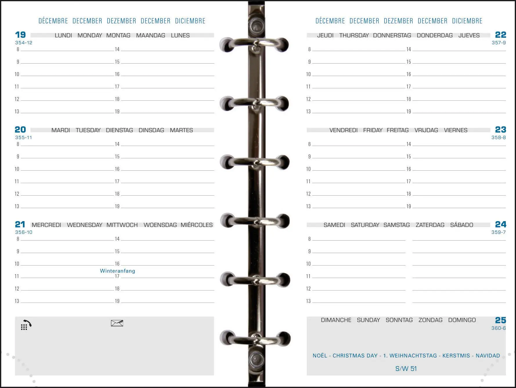 Bild: 3660942001205 | Kalender 1 Woche 2 Seiten 16 Monate 2026 | Kalendereinlage | Quo Vadis