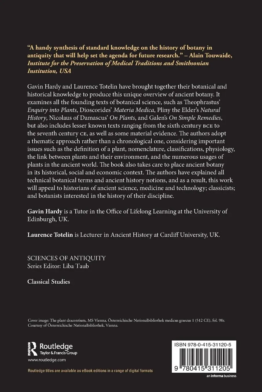 Rückseite: 9780415311205 | Ancient Botany | Gavin Hardy (u. a.) | Taschenbuch | Englisch | 2015