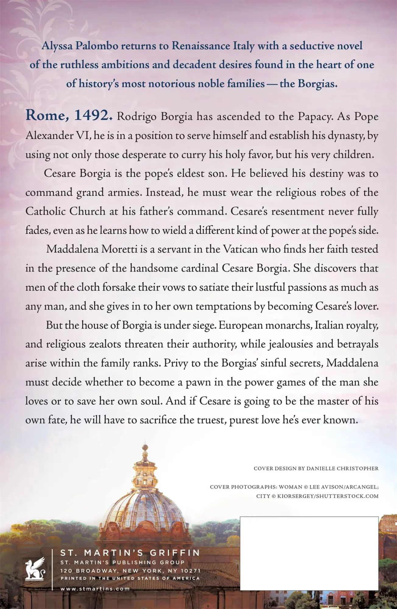 Rückseite: 9781250191205 | Borgia Confessions | Alyssa Palombo | Taschenbuch | Englisch | 2020
