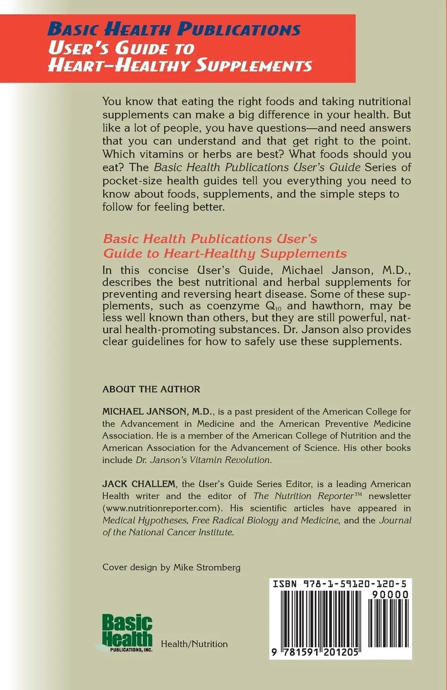 Rückseite: 9781591201205 | User's Guide to Heart-Healthy Supplements | M. D. Michael Janson