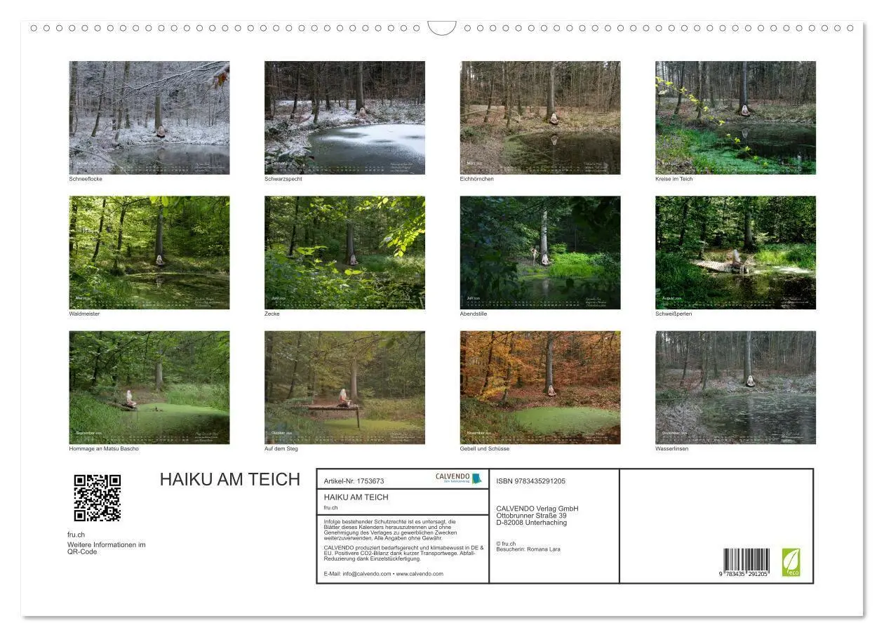 Bild: 9783435291205 | HAIKU AM TEICH (Wandkalender 2025 DIN A2 quer), CALVENDO...