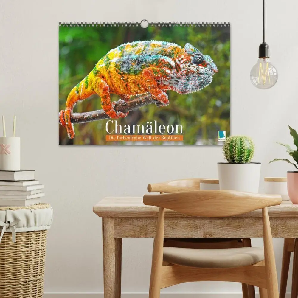 Bild: 9783457381205 | Chamäleon: Die farbenfrohe Welt der Reptilien (Wandkalender 2026...