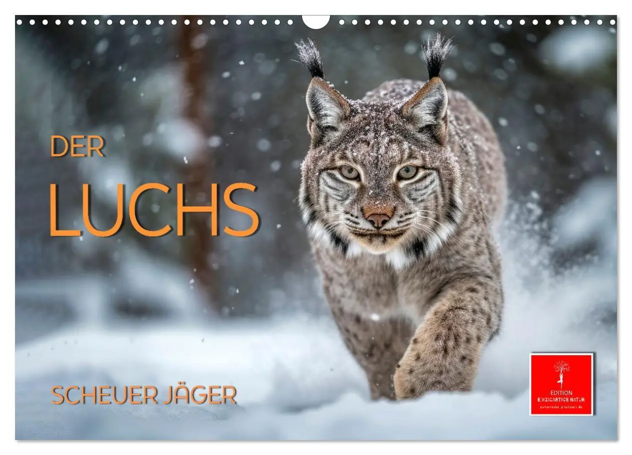 Cover: 9783457521205 | Der Luchs - scheuer Jäger (Wandkalender 2026 DIN A3 quer), CALVENDO...