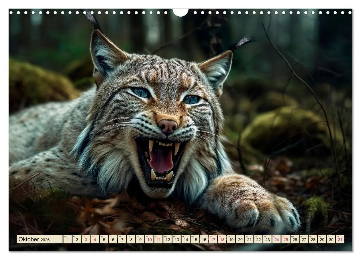 Bild: 9783457521205 | Der Luchs - scheuer Jäger (Wandkalender 2026 DIN A3 quer), CALVENDO...