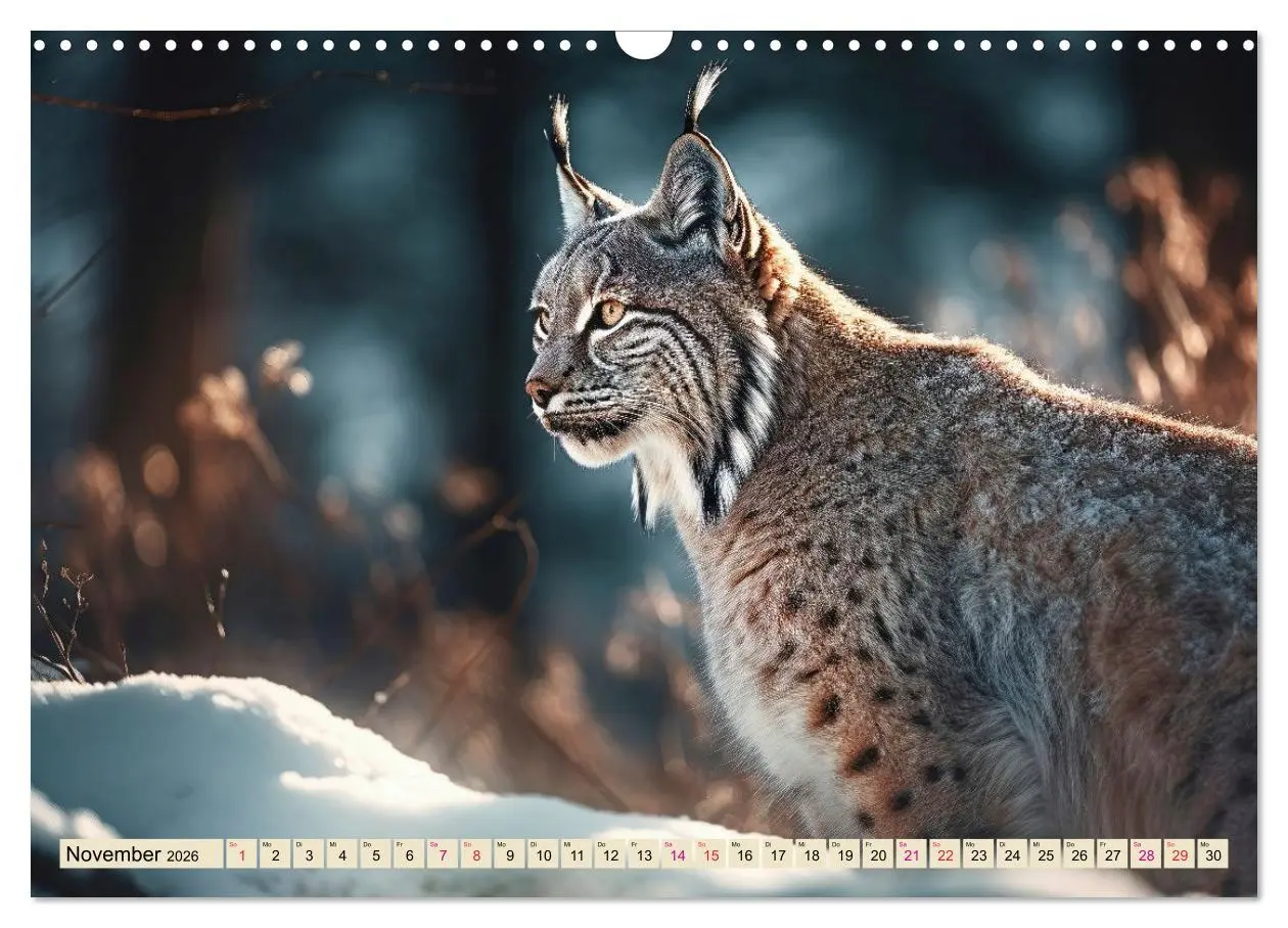 Bild: 9783457521205 | Der Luchs - scheuer Jäger (Wandkalender 2026 DIN A3 quer), CALVENDO...