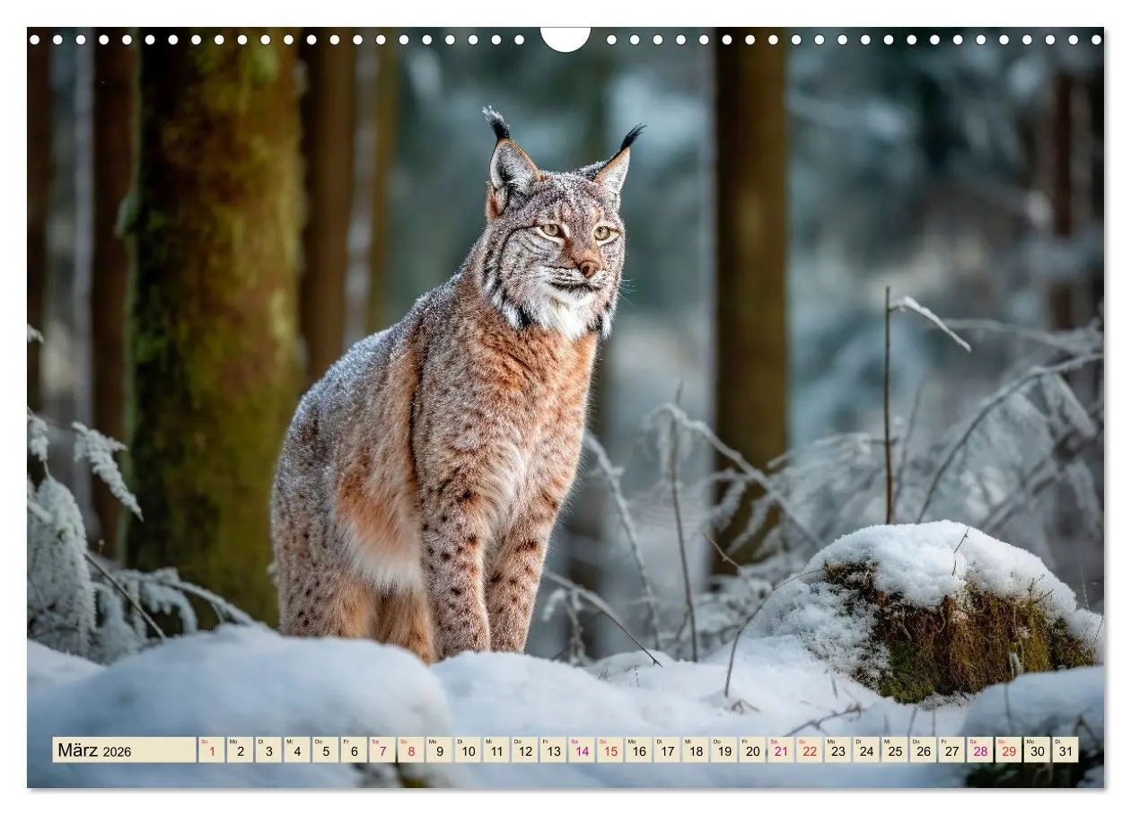 Bild: 9783457521205 | Der Luchs - scheuer Jäger (Wandkalender 2026 DIN A3 quer), CALVENDO...