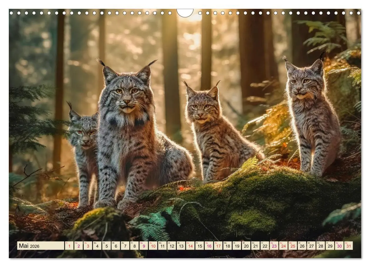 Bild: 9783457521205 | Der Luchs - scheuer Jäger (Wandkalender 2026 DIN A3 quer), CALVENDO...