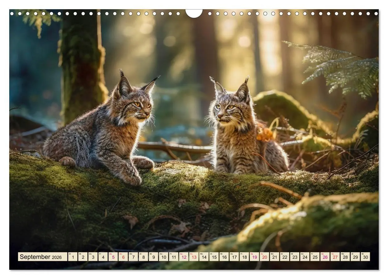 Bild: 9783457521205 | Der Luchs - scheuer Jäger (Wandkalender 2026 DIN A3 quer), CALVENDO...