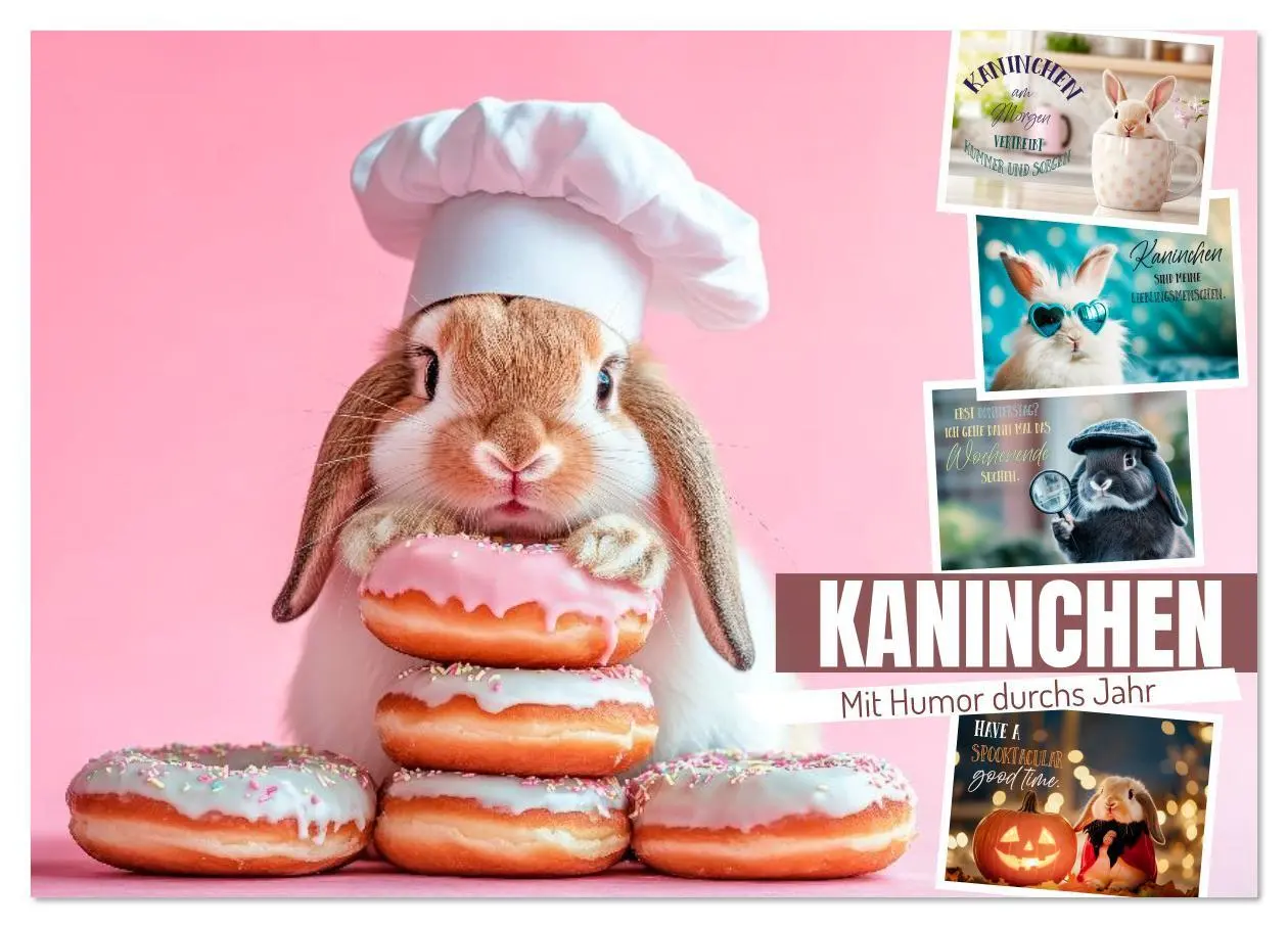 Cover: 9783516611205 | KANINCHEN Mit Humor durchs Jahr (Wandkalender 2026 DIN A2 quer),...