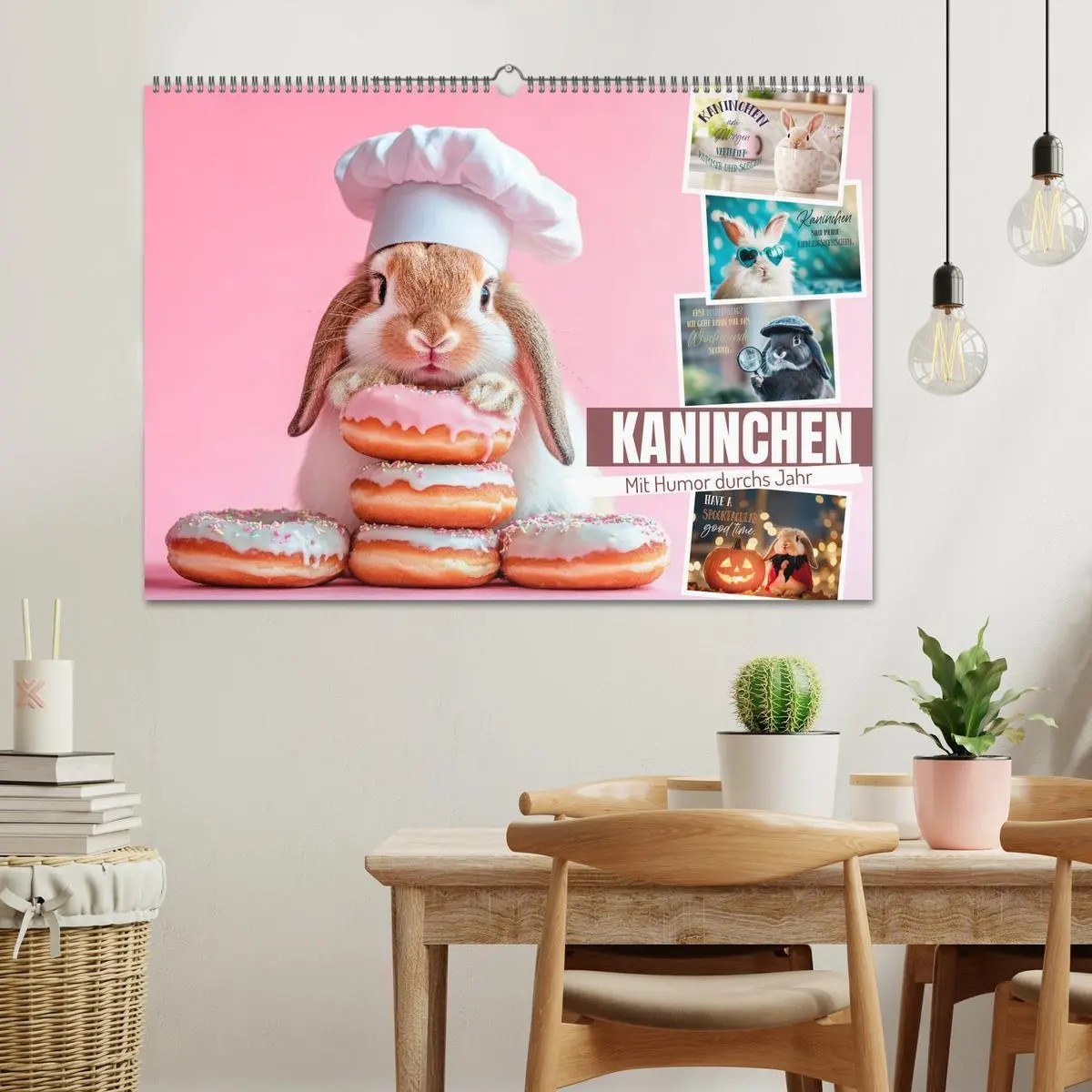 Bild: 9783516611205 | KANINCHEN Mit Humor durchs Jahr (Wandkalender 2026 DIN A2 quer),...