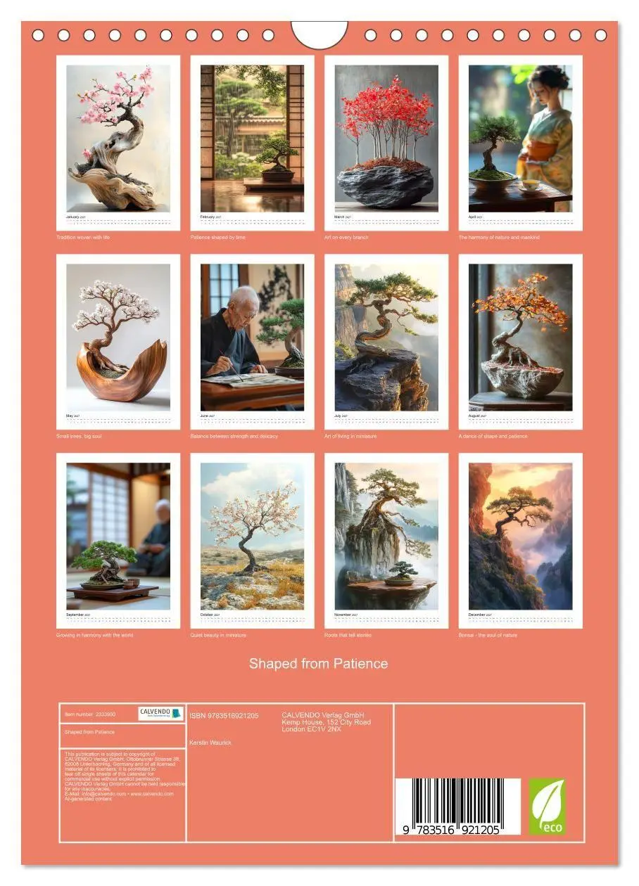 Bild: 9783516921205 | Shaped from Patience (Wall Calendar 2027 DIN A4 portrait), CALVENDO...
