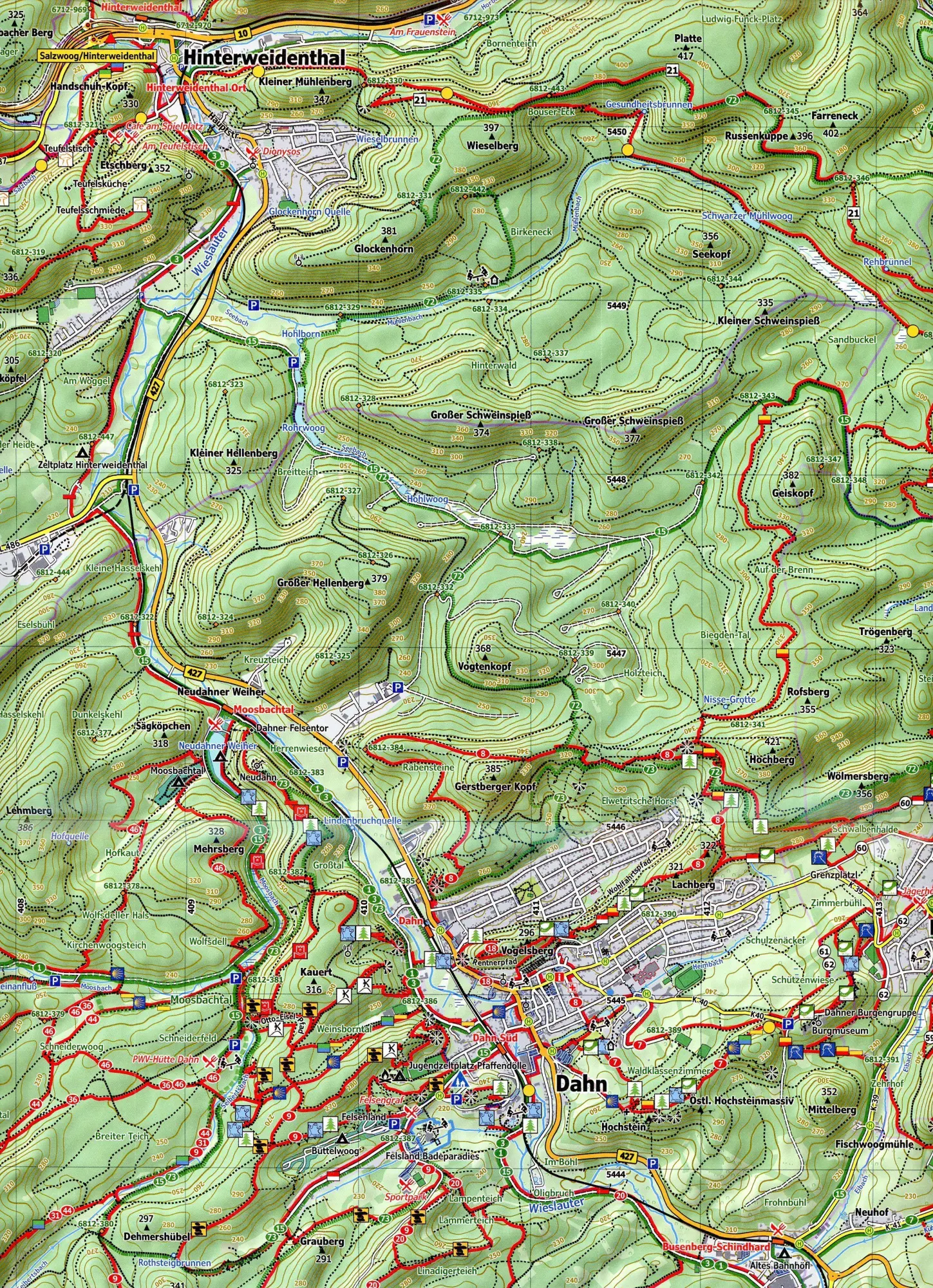 Bild: 9783960991205 | Dahner Felsenland, Blatt 41-544, 1 : 25 000 | (Land-)Karte | Deutsch