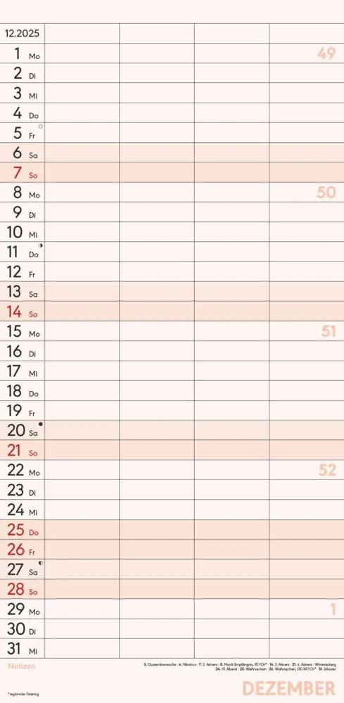 Bild: 4251732341305 | Alpha Edition - Familienplaner XL 2025 Familienkalender, 22x45cm,...