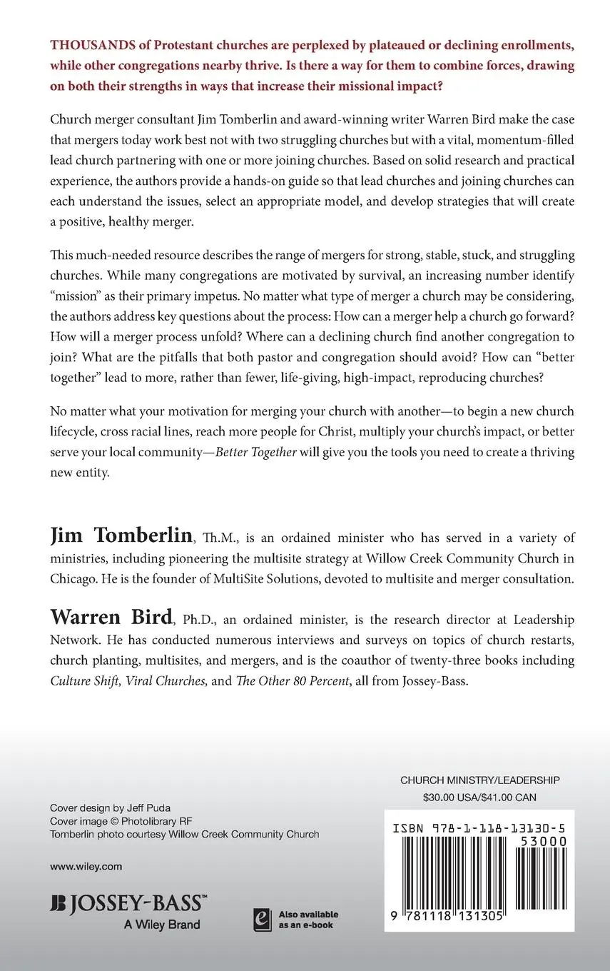 Rückseite: 9781118131305 | Better Together | Jim Tomberlin (u. a.) | Buch | 272 S. | Englisch
