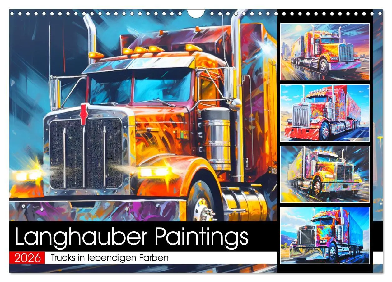 Cover: 9783457511305 | Langhauber Paintings. Trucks in lebendigen Farben (Wandkalender...