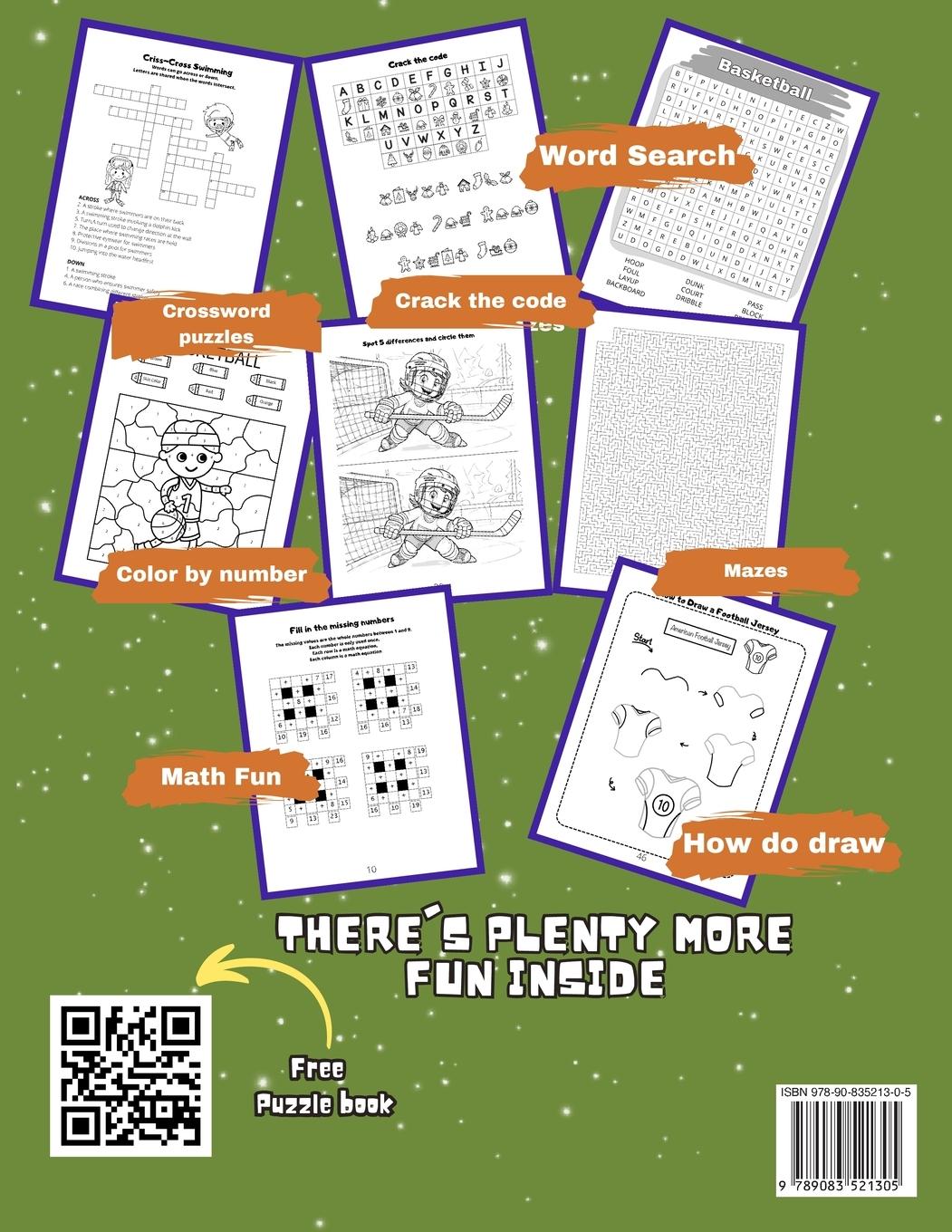 Rückseite: 9789083521305 | Totally Awesome Sports Activity Book for Kids | Brain Sparklers | Buch