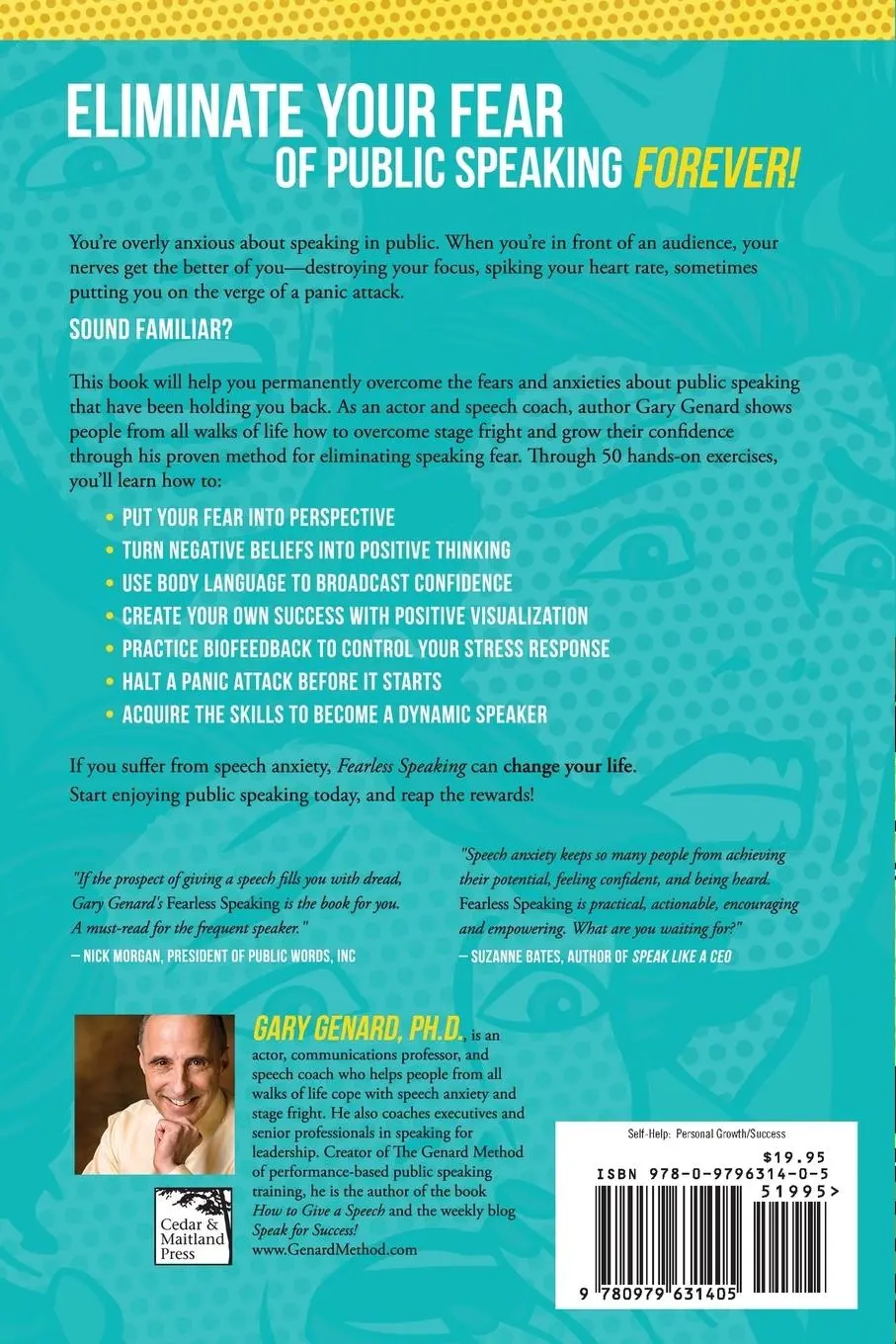 Rückseite: 9780979631405 | Fearless Speaking | Gary Genard | Taschenbuch | Englisch | 2014