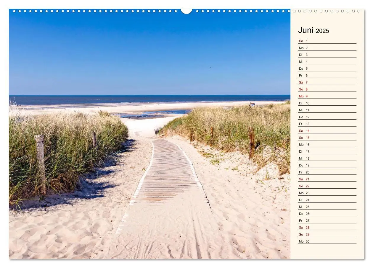 Bild: 9783435341405 | Langeoog Geburtstagskalender (Wandkalender 2025 DIN A2 quer),...