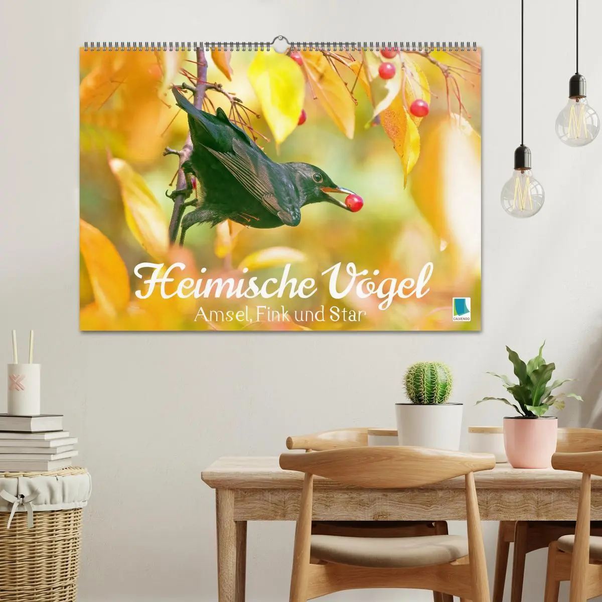 Bild: 9783457501405 | Amsel, Fink und Star: Heimische Vögel (Wandkalender 2026 DIN A2...