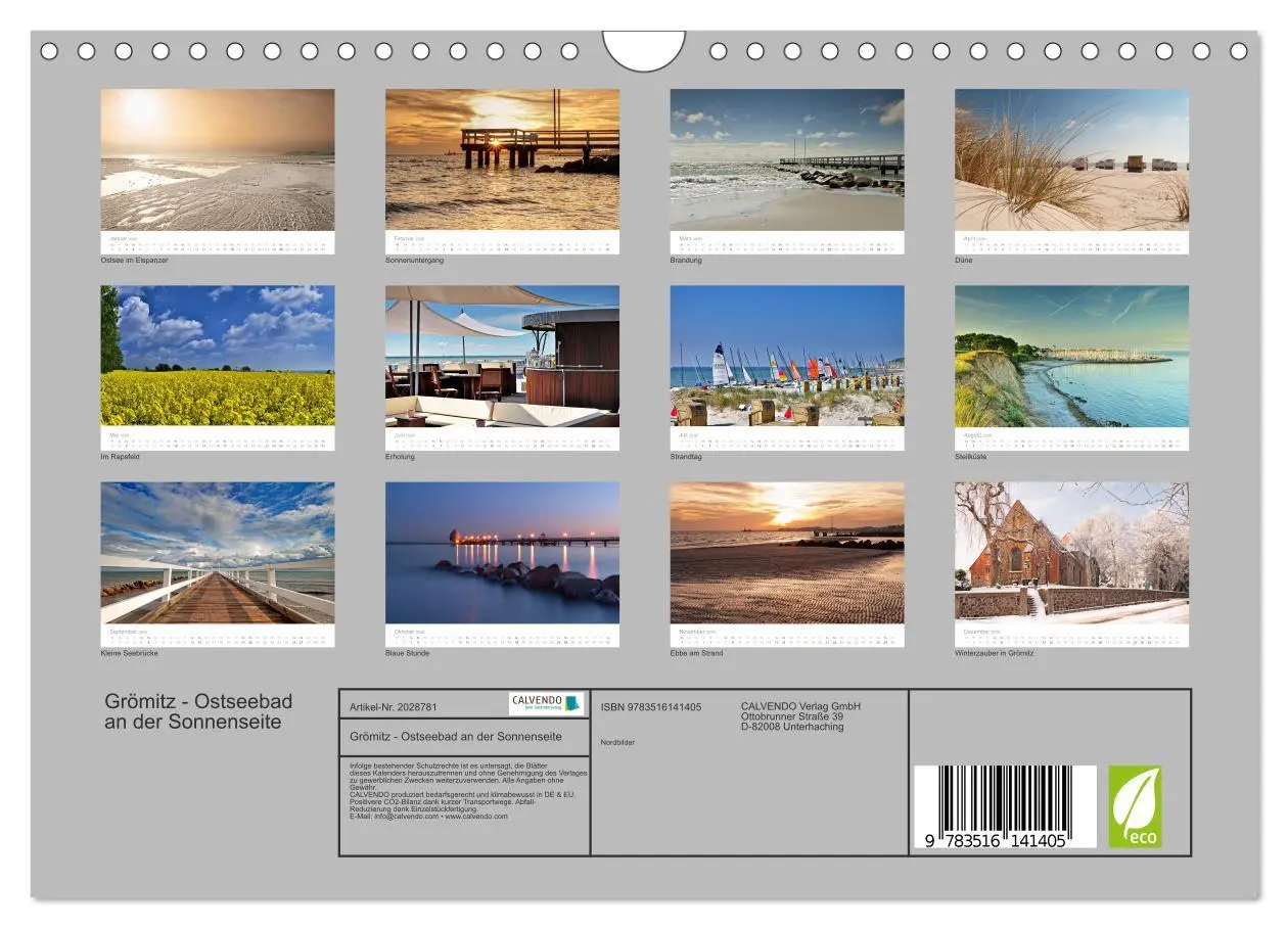 Bild: 9783516141405 | Grömitz - Ostseebad an der Sonnenseite (Wandkalender 2026 DIN A4...