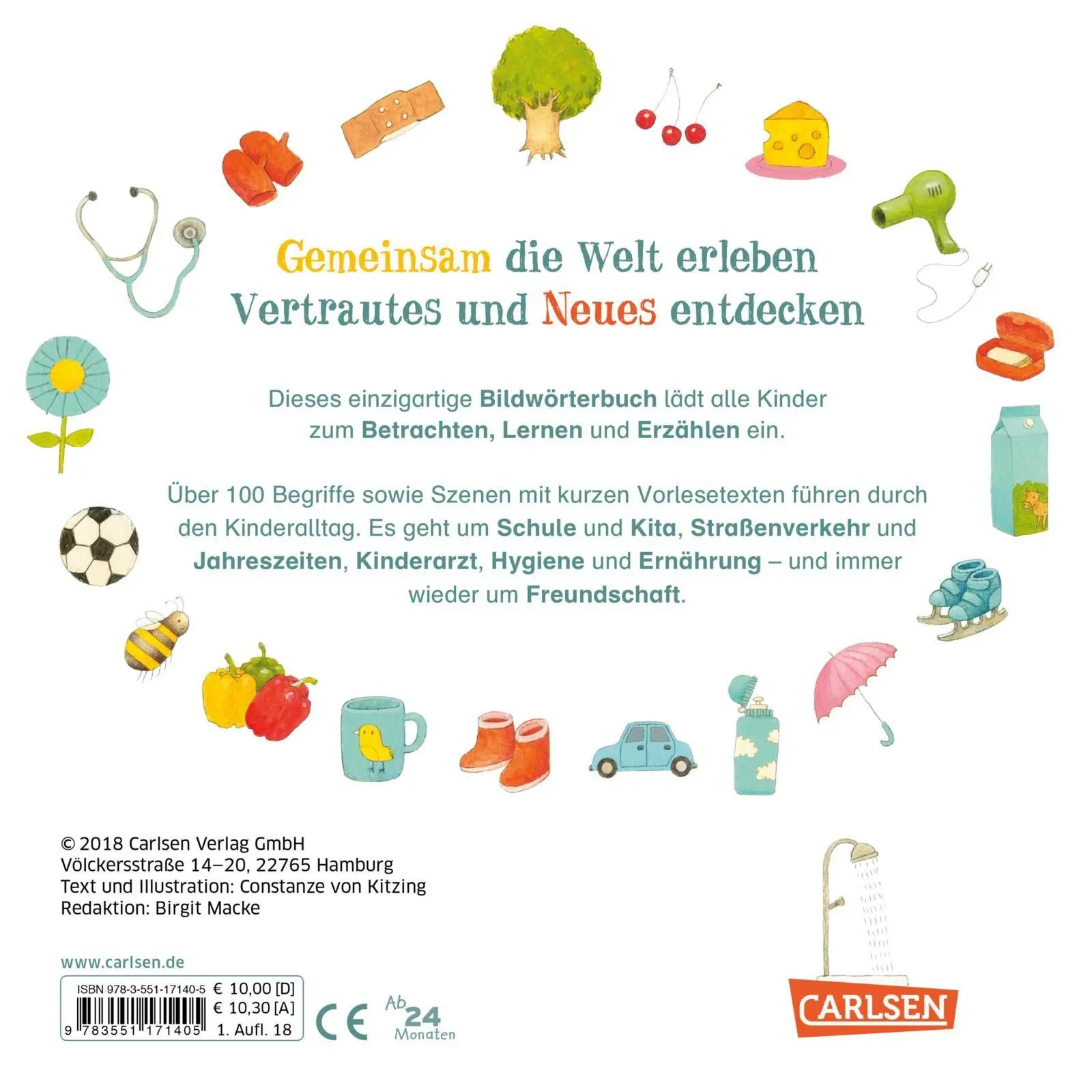 Rückseite: 9783551171405 | Unsere große bunte Welt - Pappbilderbuch ab 2 Jahren | Kitzing | Buch