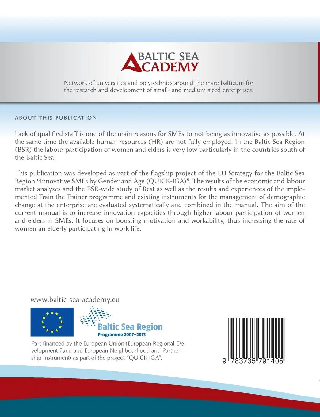 Rückseite: 9783735791405 | Manual for Innovative SMEs by Gender and Age in the Baltic Sea Region