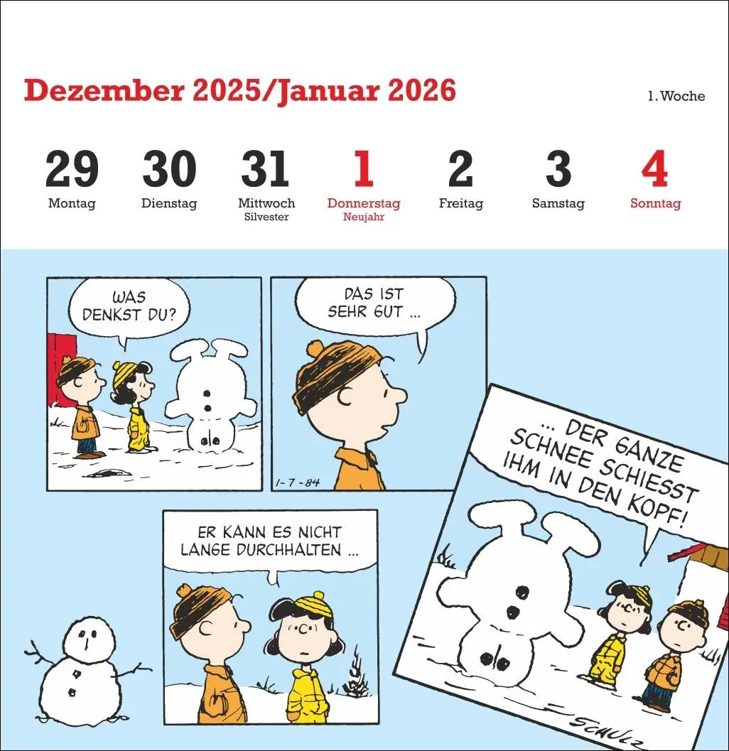Bild: 9783756411405 | Peanuts Premium-Postkartenkalender 2026 | Heye | Kalender | 54 S.