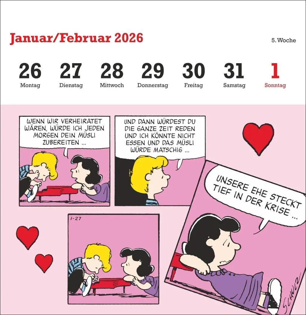 Bild: 9783756411405 | Peanuts Premium-Postkartenkalender 2026 | Heye | Kalender | 54 S.